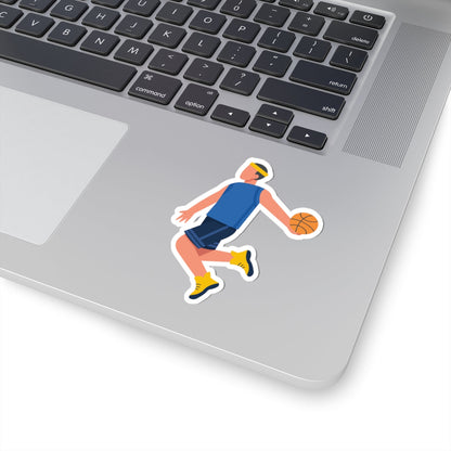 Kiss-Cut Stickers - Basketball in Action Printify