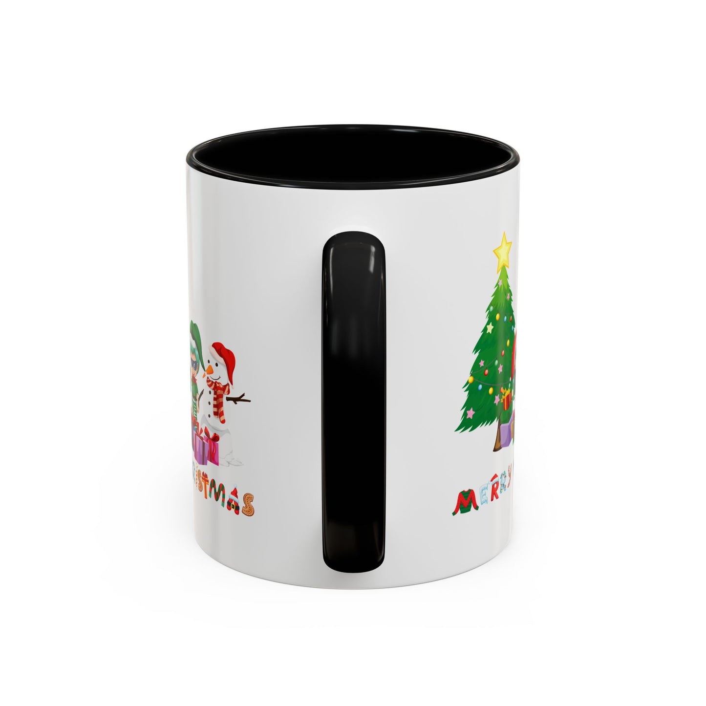Accent Coffee Mug - Super kiddo preparing gifts