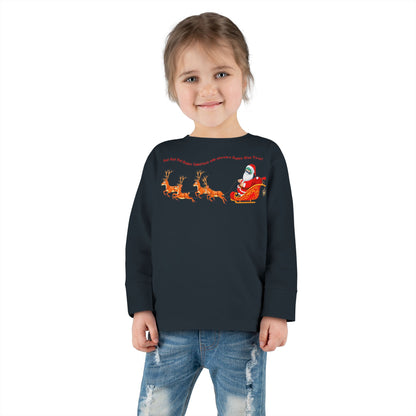 Toddler Long Sleeve Tee - Santa kiddo - [[{"value":"Wonderwear Kid"}]]