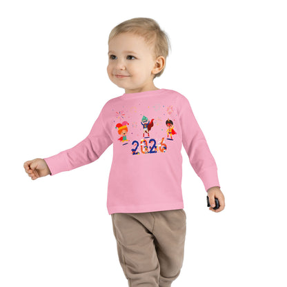Toddler Long Sleeve Tee - Super kiddo and other hero - [[{"value":"Wonderwear Kid"}]]