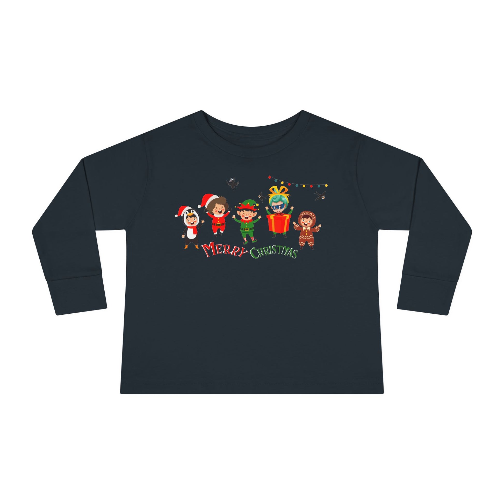 Toddler Long Sleeve Tee - Merry christmas by super kiddo and friends - [[{"value":"Wonderwear Kid"}]]