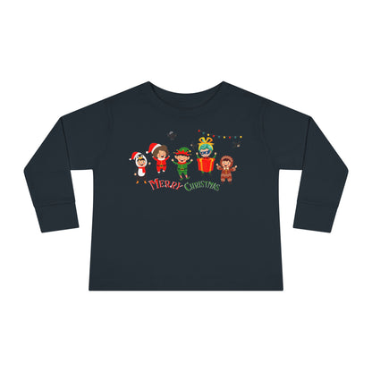Toddler Long Sleeve Tee - Merry christmas by super kiddo and friends - [[{"value":"Wonderwear Kid"}]]