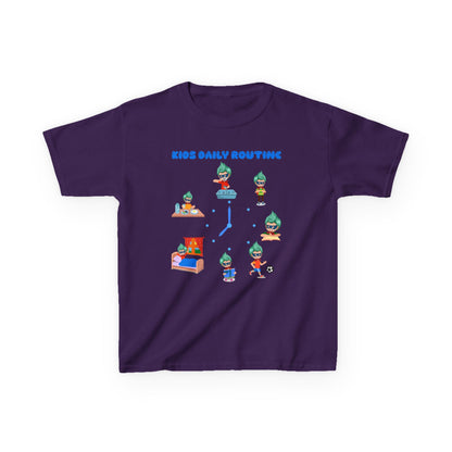 Kids Heavy Cotton™ Tee - Super kiddo daily routine - [[{"value":"Wonderwear Kid"}]]