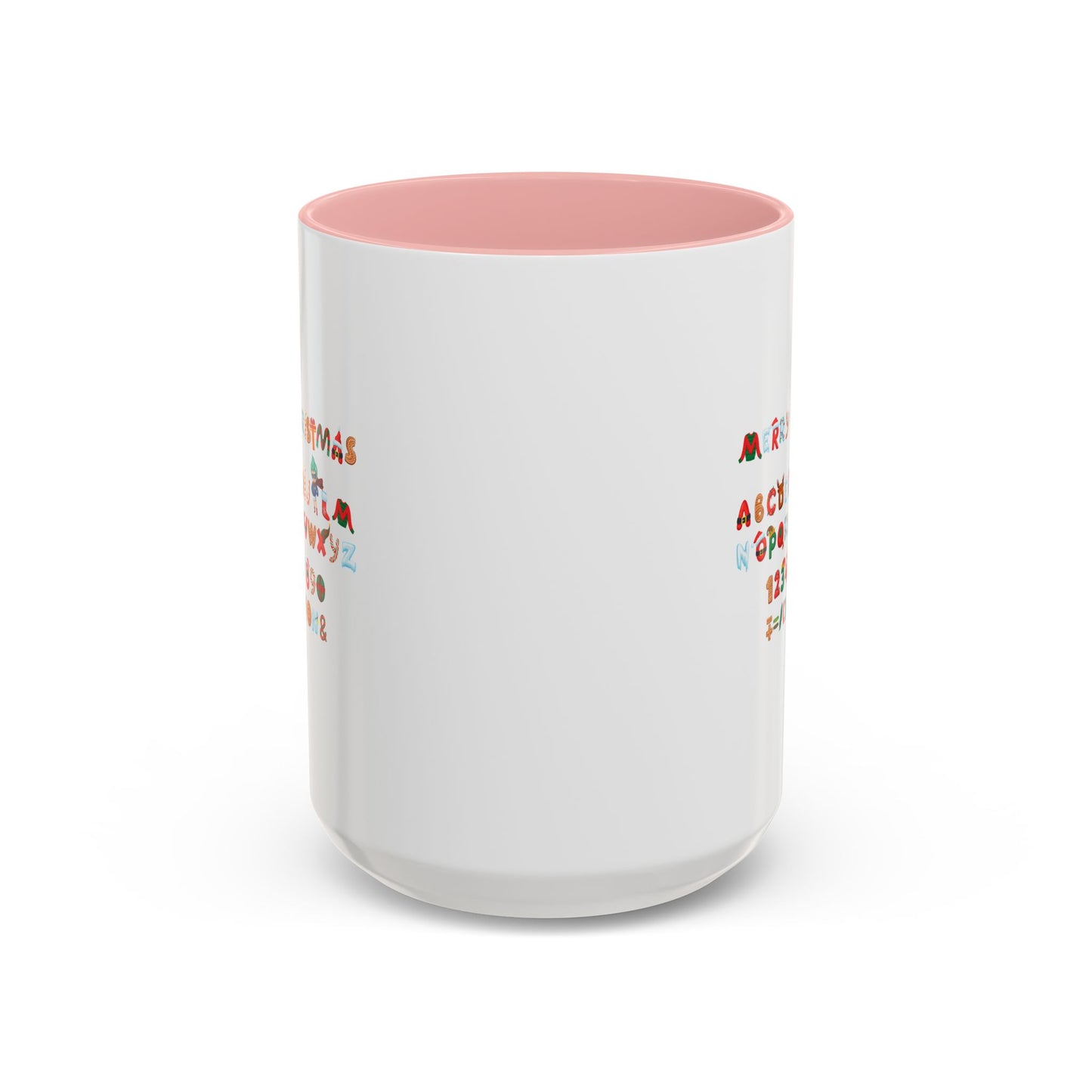 Accent Coffee Mug - Christmas alphabet