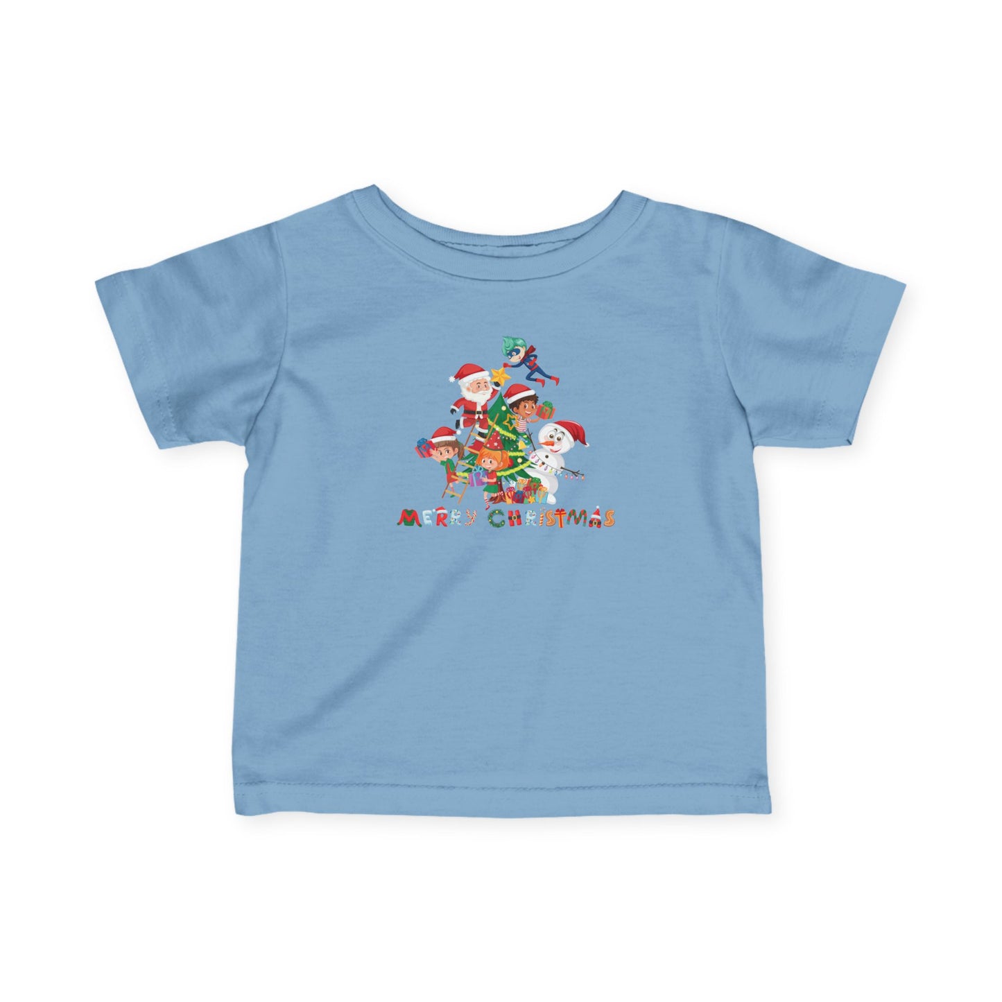 Infant Fine Jersey Tee - Super kiddo making christmas tree with text - [[{"value":"Wonderwear Kid"}]]