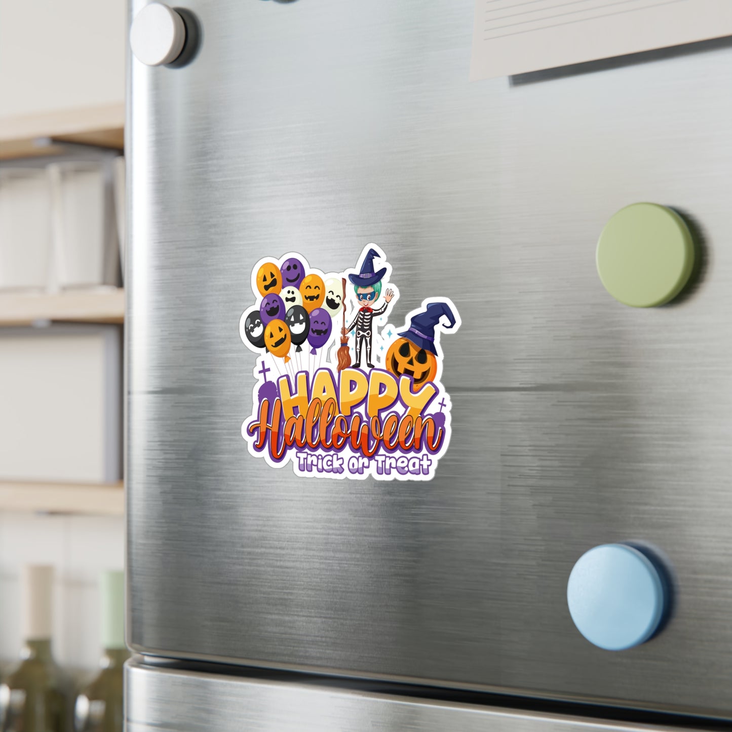 Halloween Kiss-Cut Vinyl Decals – Happy halloween trick or treat - [[{"value":"Wonderwear Kid"}]]