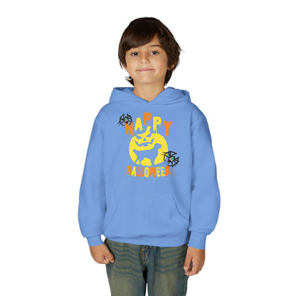Youth Heavy Blend Hooded Sweatshirt - Happy holloween Printify