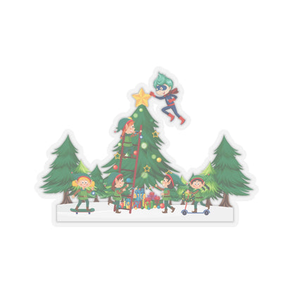 Kiss-Cut Stickers - Super kiddo putting the stars - [[{"value":"Wonderwear Kid"}]]