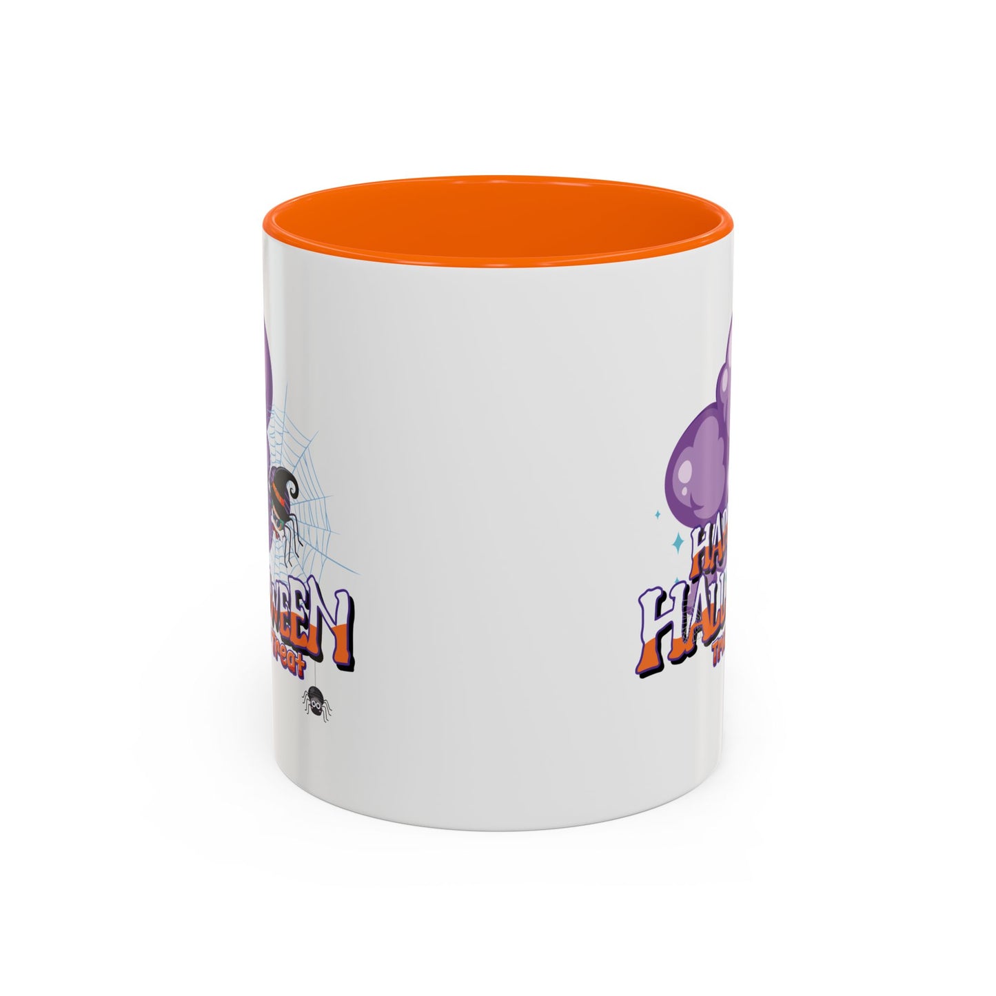 Accent Coffee Mug - Happy holloween - spider kiddo