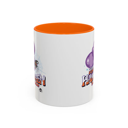 Accent Coffee Mug - Happy holloween - spider kiddo - [[{"value":"Wonderwear Kid"}]]