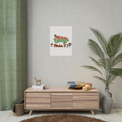 Rolled Posters - Merry christmas from super friends - [[{"value":"Wonderwear Kid"}]]
