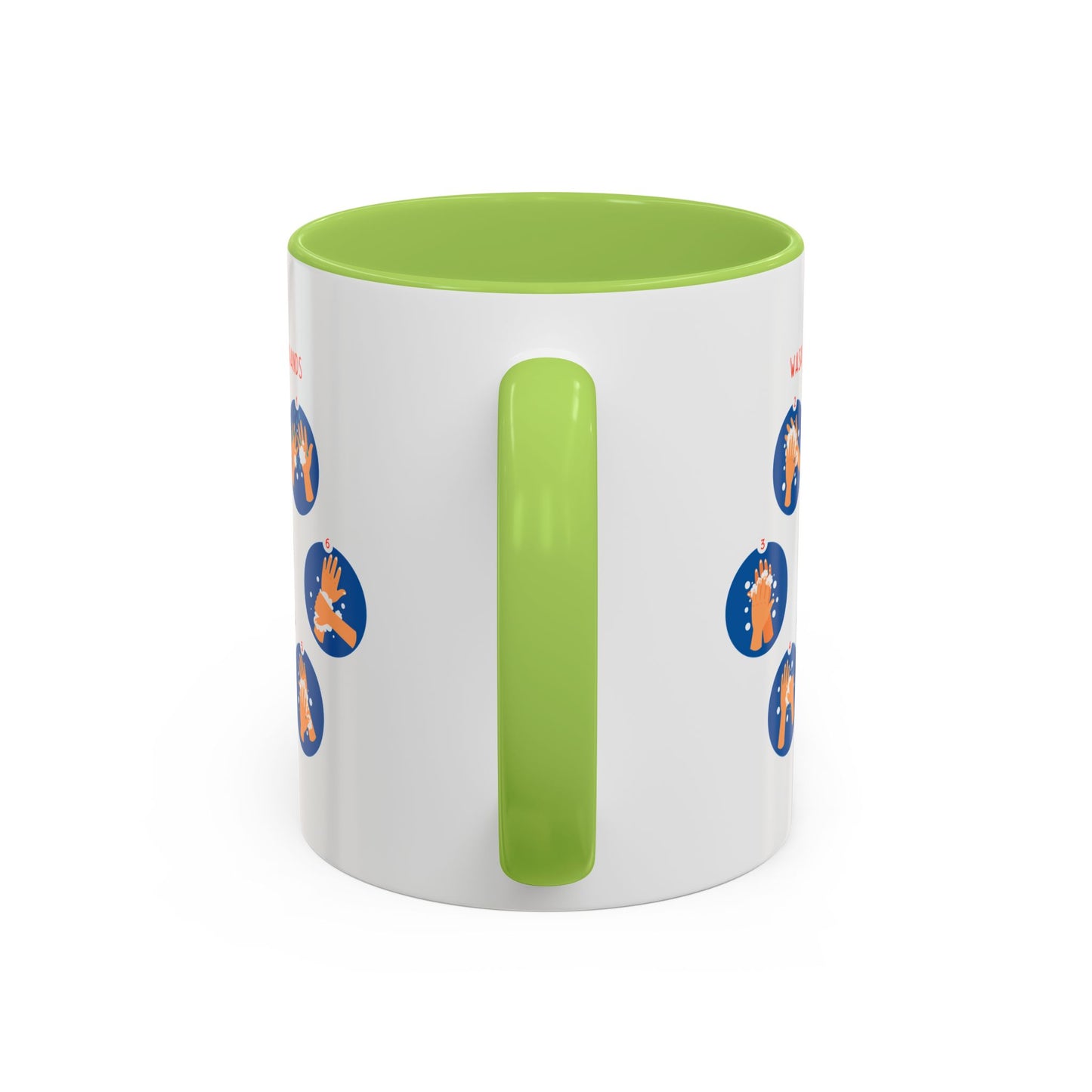 Accent Coffee Mug - Super kiddo teaching how to wash hands