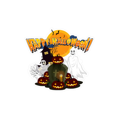 Halloween Kiss-Cut Vinyl Decals – Happy holloween - cemetery - [[{"value":"Wonderwear Kid"}]]