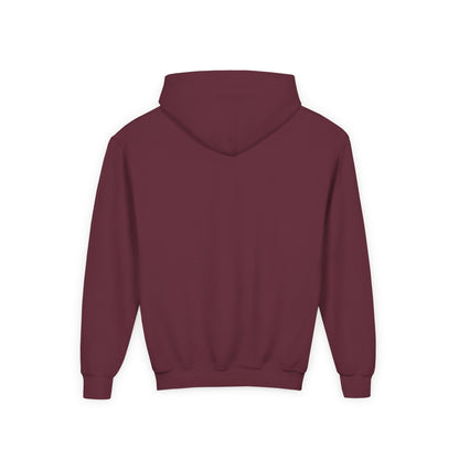 Youth Heavy Blend Hooded Sweatshirt -  Utah raptor dinosaur Printify