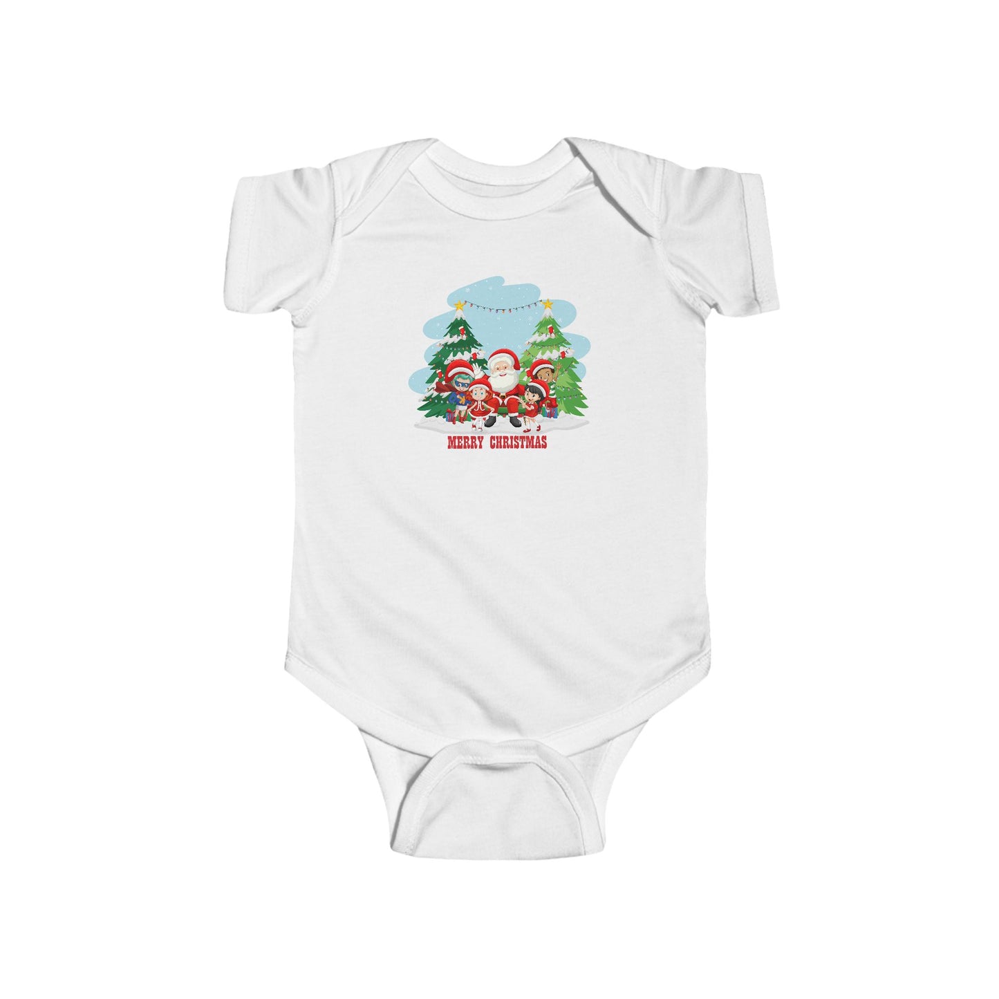 Infant Bodysuit - Super kiddo with santa claus Merry christmas - [[{"value":"Wonderwear Kid"}]]
