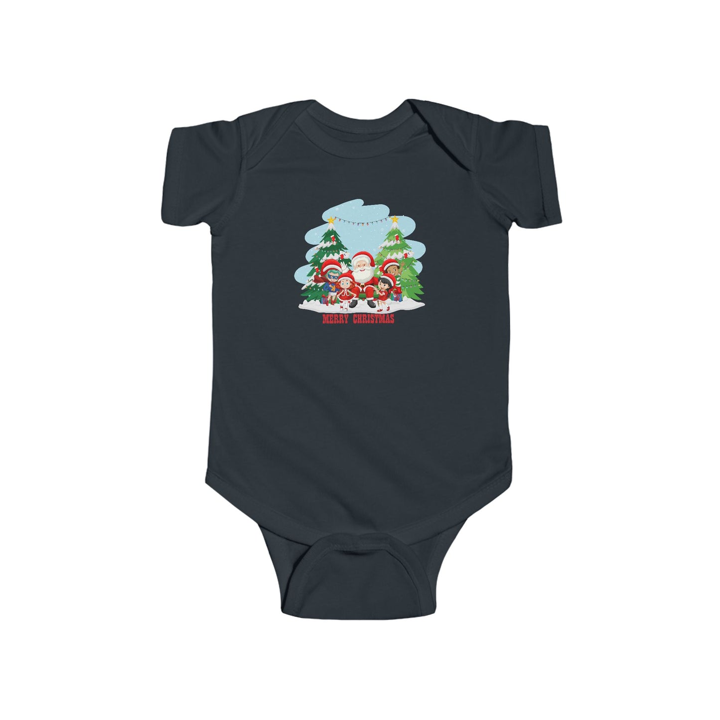 Infant Bodysuit - Super kiddo with santa claus Merry christmas - [[{"value":"Wonderwear Kid"}]]