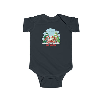 Infant Bodysuit - Super kiddo with santa claus Merry christmas - [[{"value":"Wonderwear Kid"}]]