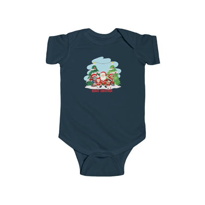 Infant Bodysuit - Super kiddo with santa claus Merry christmas - [[{"value":"Wonderwear Kid"}]]