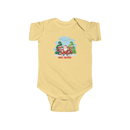 Infant Bodysuit - Super kiddo with santa claus Merry christmas - [[{"value":"Wonderwear Kid"}]]