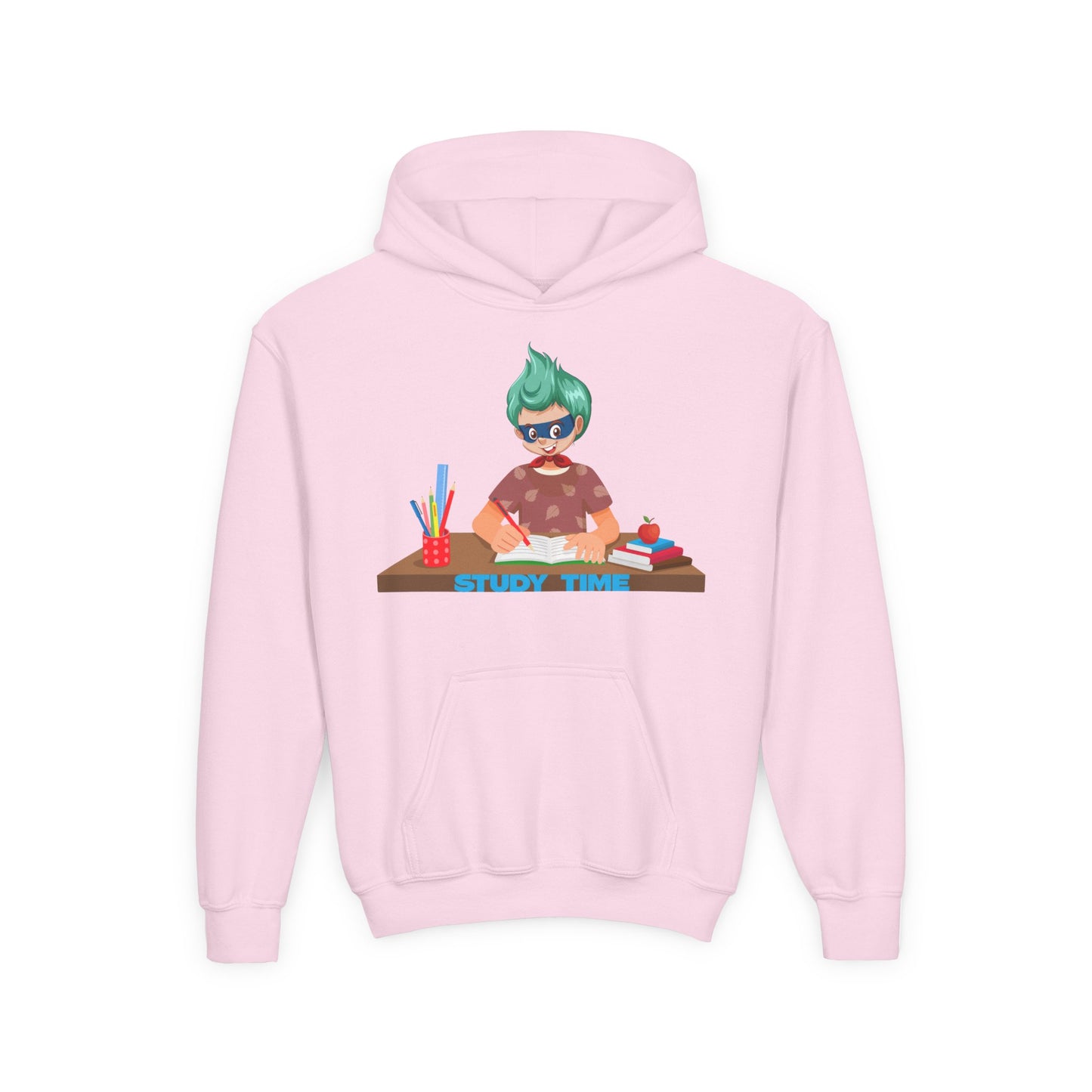 Youth Heavy Blend Hooded Sweatshirt - Super kiddo studying