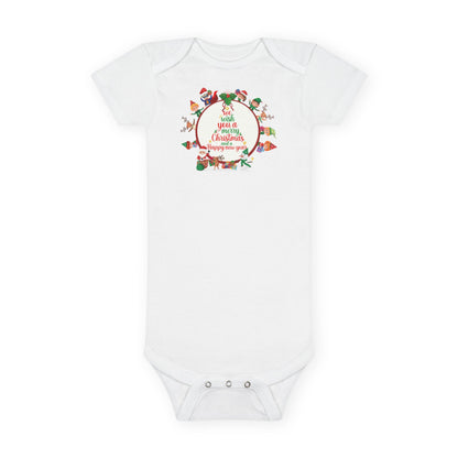 Baby Short Sleeve Onesie - We wish you a merry christmas - [[{"value":"Wonderwear Kid"}]]