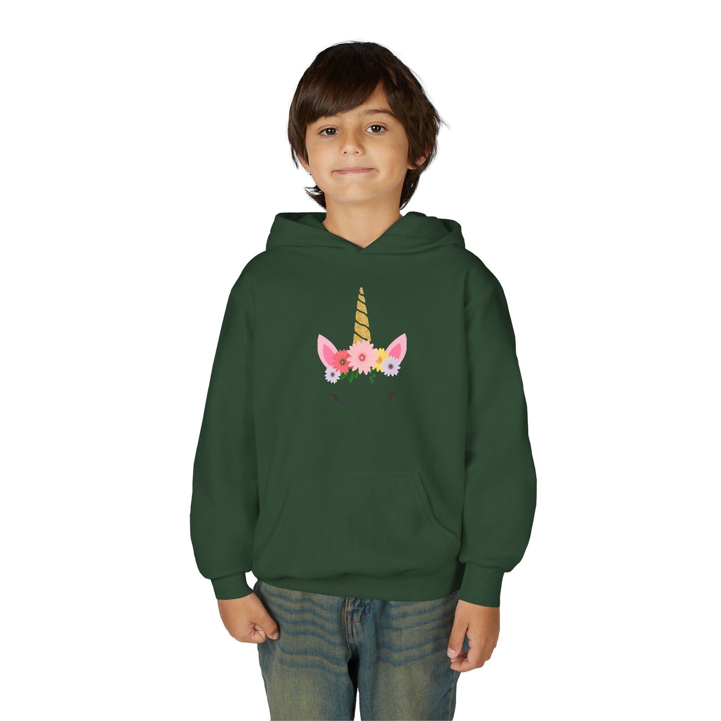 Youth Heavy Blend Hooded Sweatshirt - Unicorn