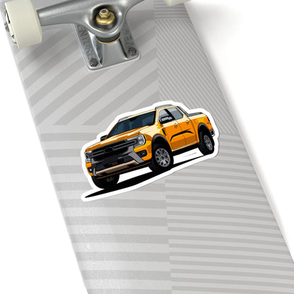 Kiss-Cut Stickers - Orange Truck Printify