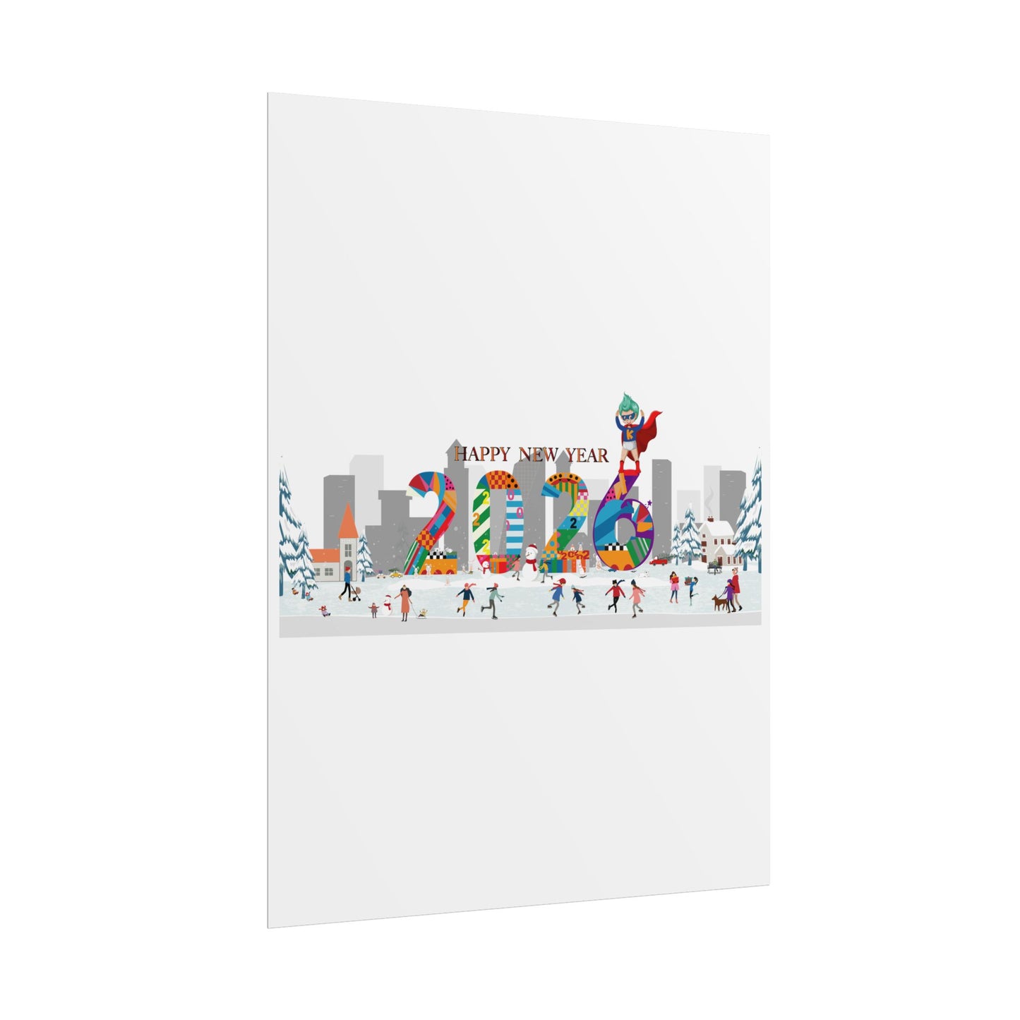 Rolled Posters - Happy 2026 - [[{"value":"Wonderwear Kid"}]]