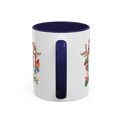 Accent Coffee Mug - Christmas alphabet with super kiddo - [[{"value":"Wonderwear Kid"}]]