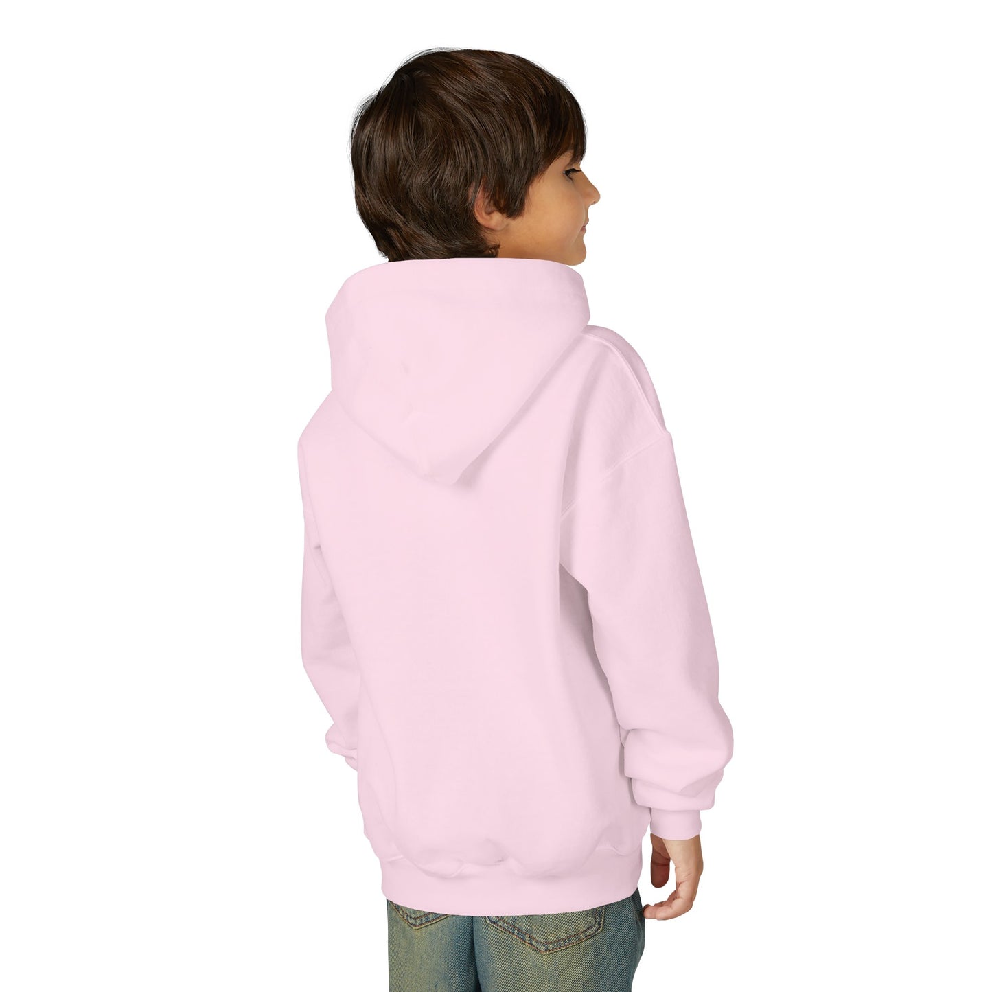 Youth Heavy Blend Hooded Sweatshirt - Little kiddo teaching to wash dishes