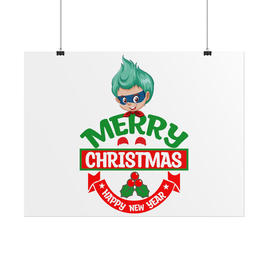 Rolled Posters - Merry chridtmas from super kiddo - [[{"value":"Wonderwear Kid"}]]