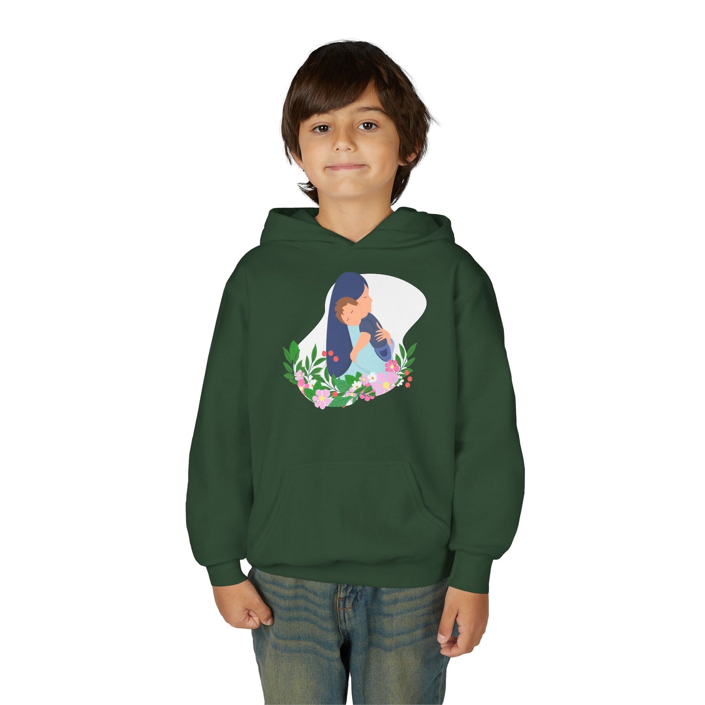 Youth Heavy Blend Hooded Sweatshirt - Mothers love