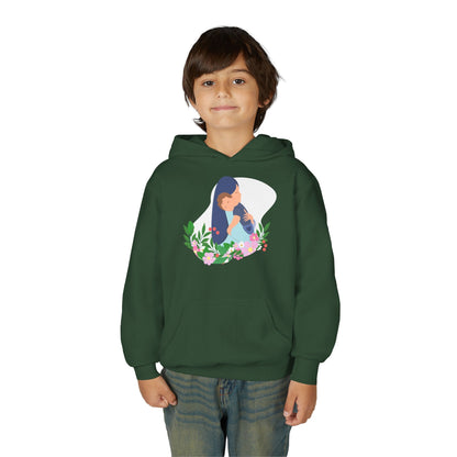 Youth Heavy Blend Hooded Sweatshirt - Mothers love Printify