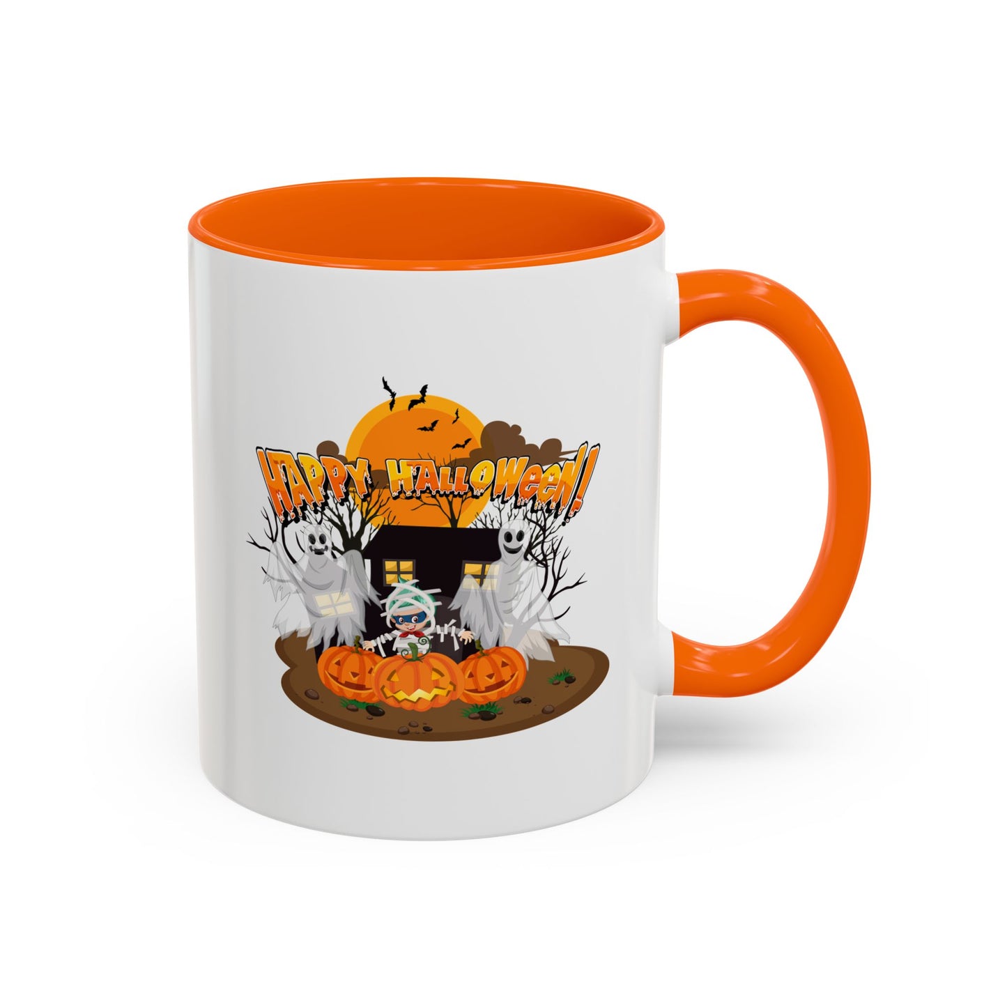 Accent Coffee Mug - Super kiddo with ghost