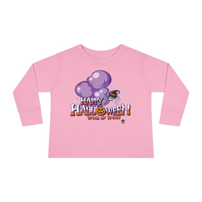 Toddler Long Sleeve Tee - Happy holloween - spider kiddo - [[{"value":"Wonderwear Kid"}]]