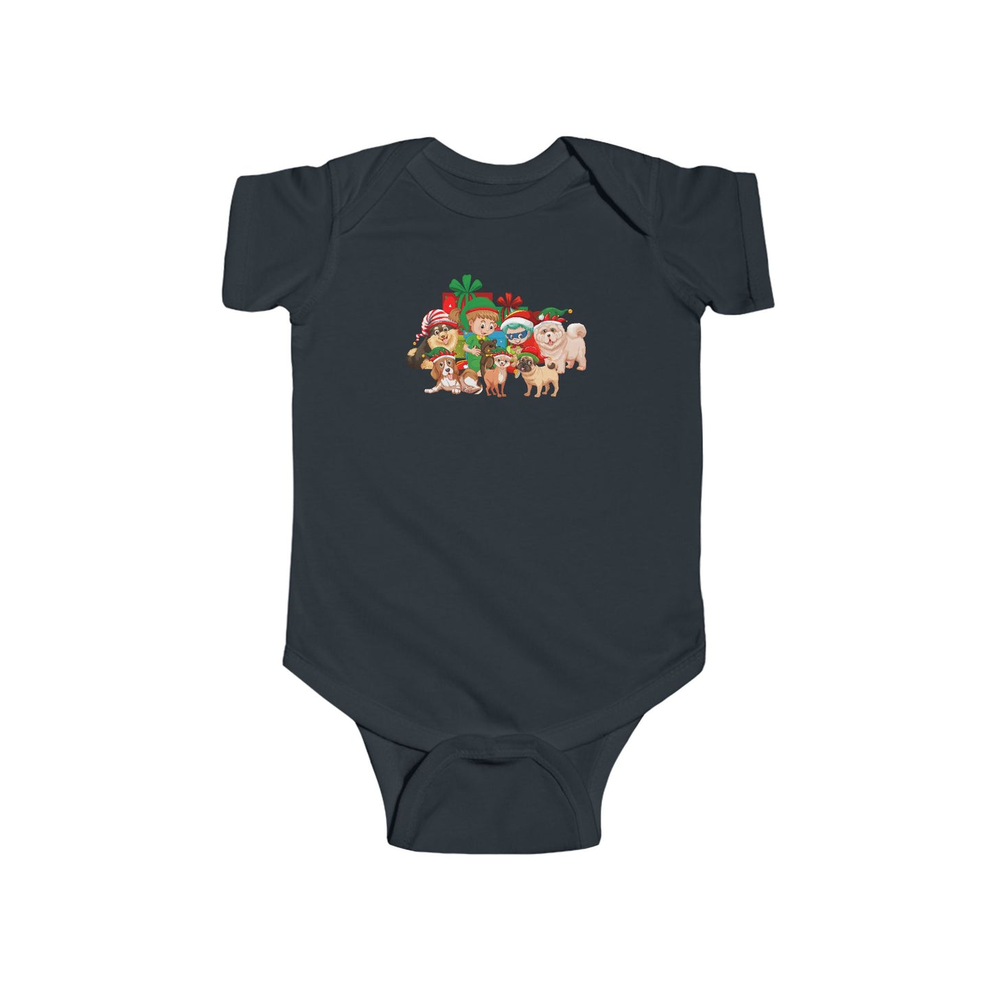 Infant Bodysuit - Christmas with super kiddo pet friends without text - [[{"value":"Wonderwear Kid"}]]