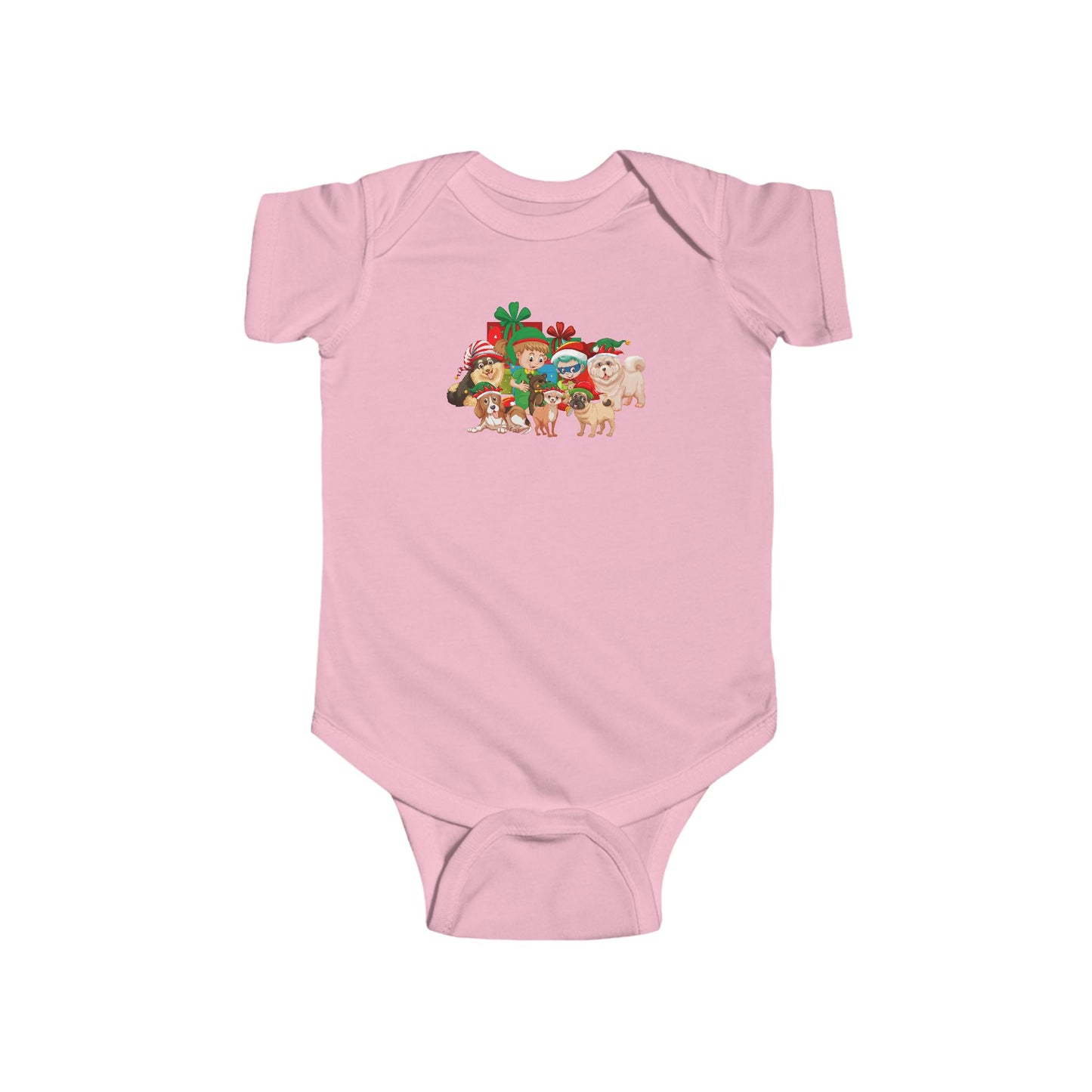 Infant Bodysuit - Christmas with super kiddo pet friends without text - [[{"value":"Wonderwear Kid"}]]