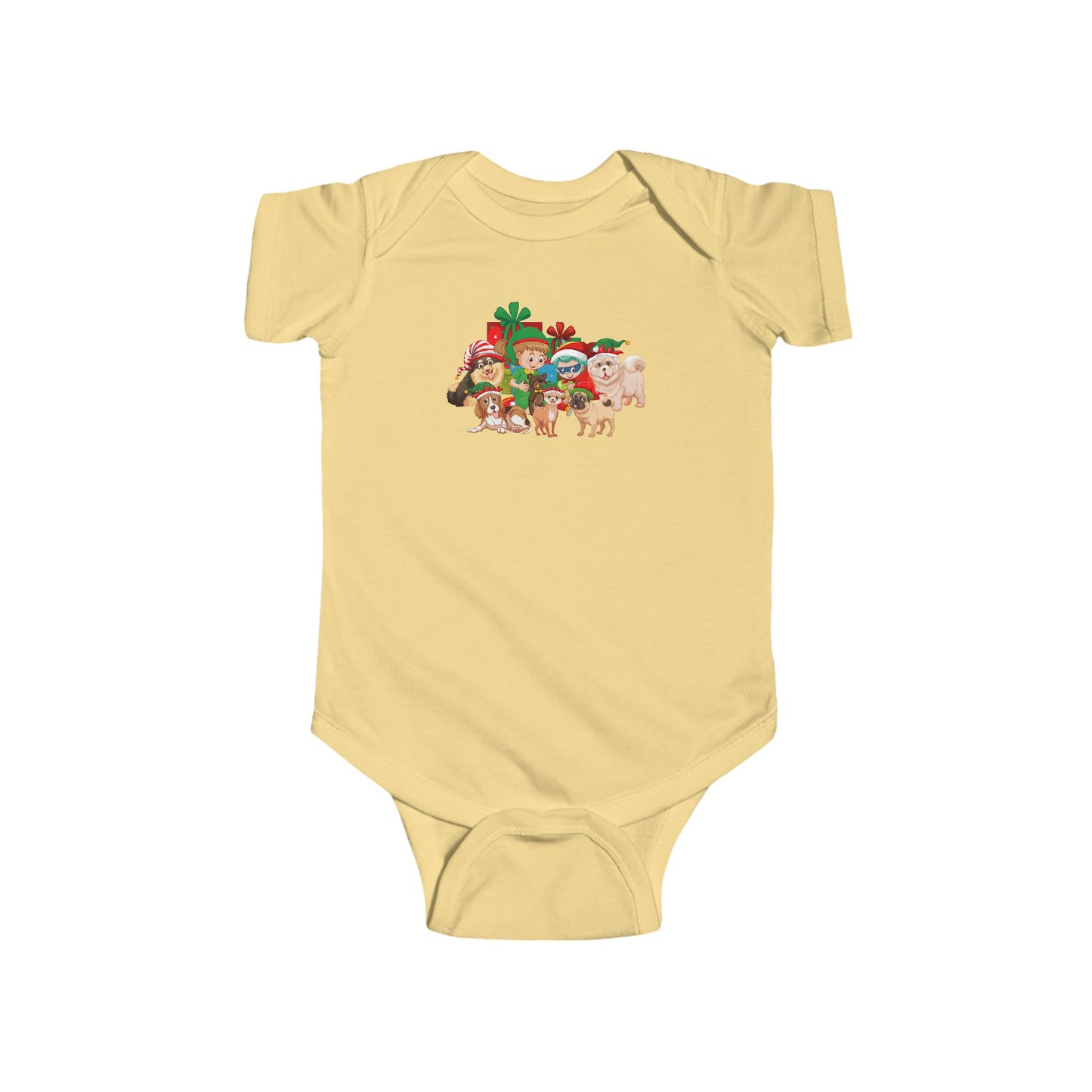 Infant Bodysuit - Christmas with super kiddo pet friends without text - [[{"value":"Wonderwear Kid"}]]