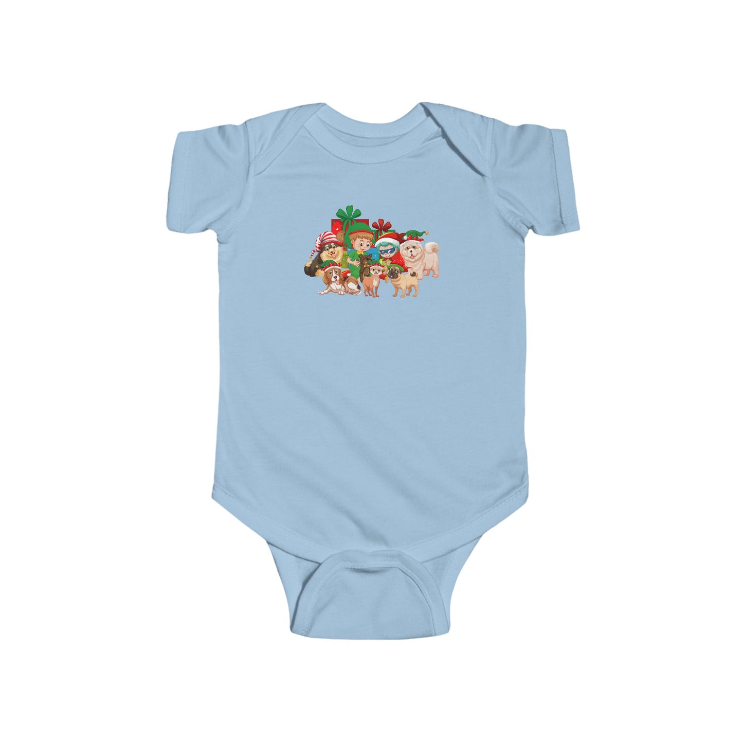Infant Bodysuit - Christmas with super kiddo pet friends without text - [[{"value":"Wonderwear Kid"}]]