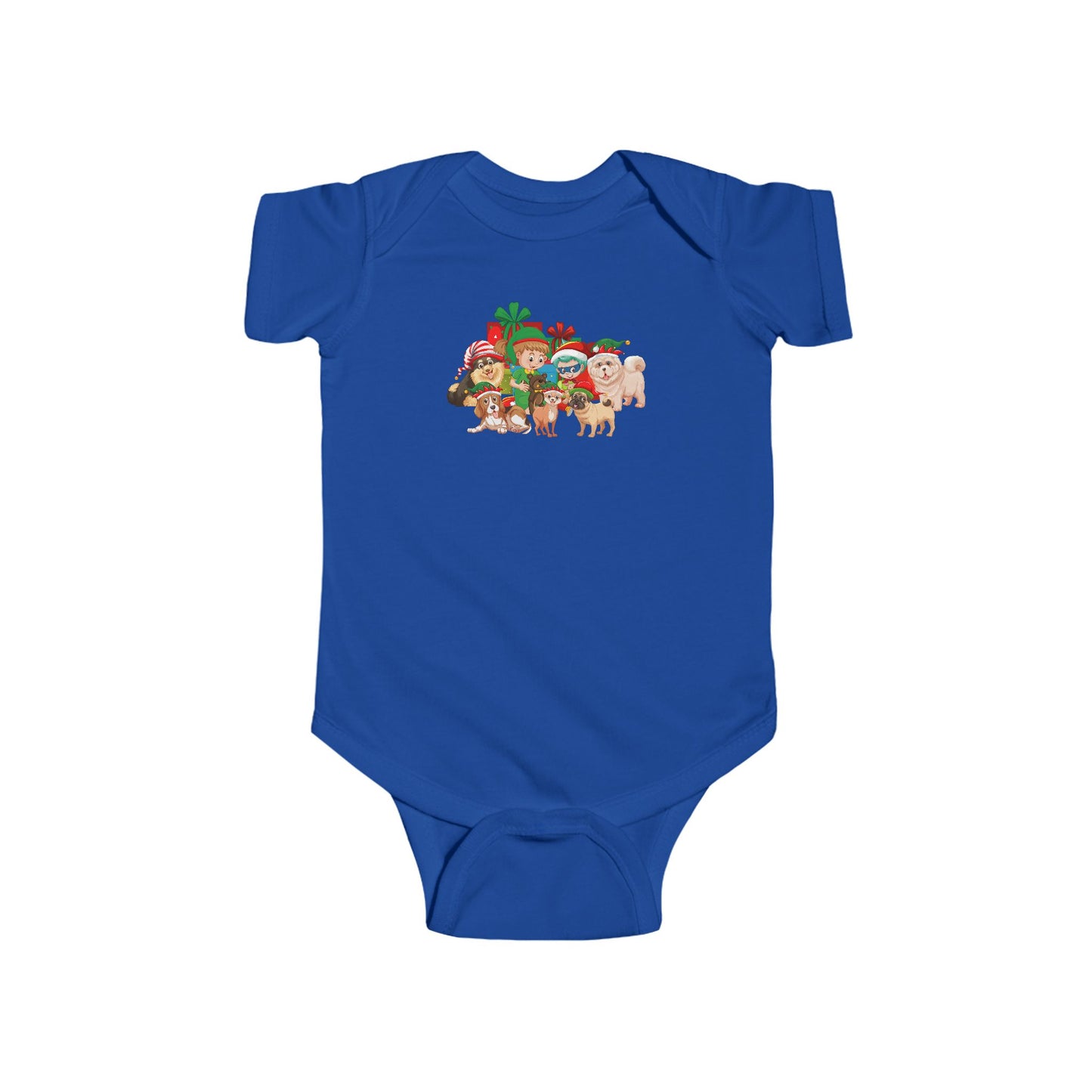 Infant Bodysuit - Christmas with super kiddo pet friends without text - [[{"value":"Wonderwear Kid"}]]
