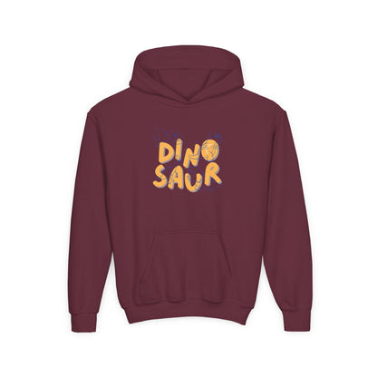 Youth Heavy Blend Hooded Sweatshirt -  Dino-saur Printify