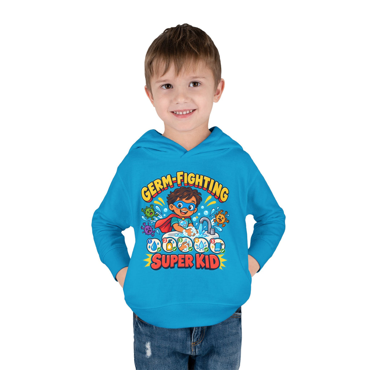 Toddler Hoodie — Germ-Fighting Super Kid