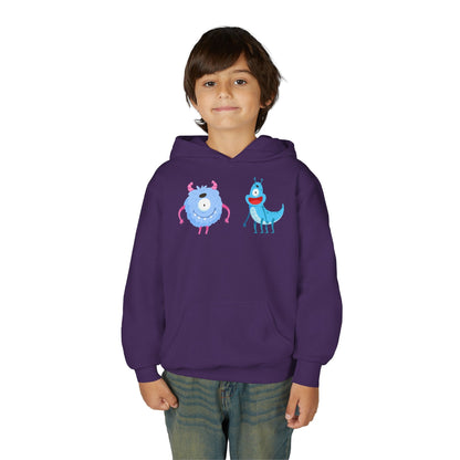Youth Heavy Blend Hooded Sweatshirt -  One eyed monster Printify