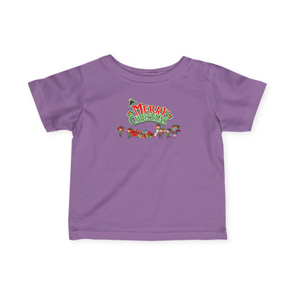 Infant Fine Jersey Tee - Merry christmas from super friends - [[{"value":"Wonderwear Kid"}]]