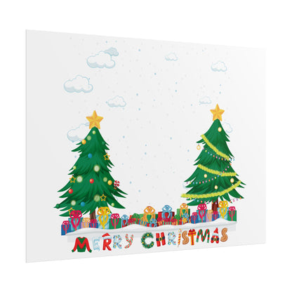 Rolled Posters - Christmas and snowing - [[{"value":"Wonderwear Kid"}]]