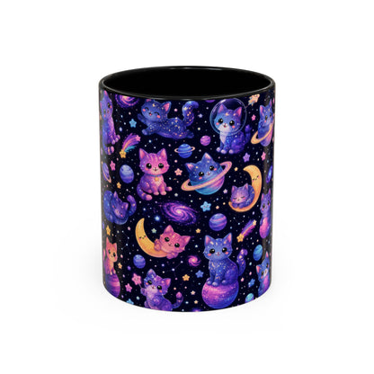 Accent Coffee Mug (11/15 oz) - Galaxy cats