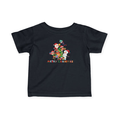 Infant Fine Jersey Tee - Super kiddo making christmas tree with text - [[{"value":"Wonderwear Kid"}]]