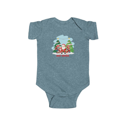 Infant Bodysuit - Super kiddo with santa claus Merry christmas - [[{"value":"Wonderwear Kid"}]]