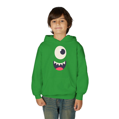 Youth Heavy Blend Hooded Sweatshirt - Monsters face Printify