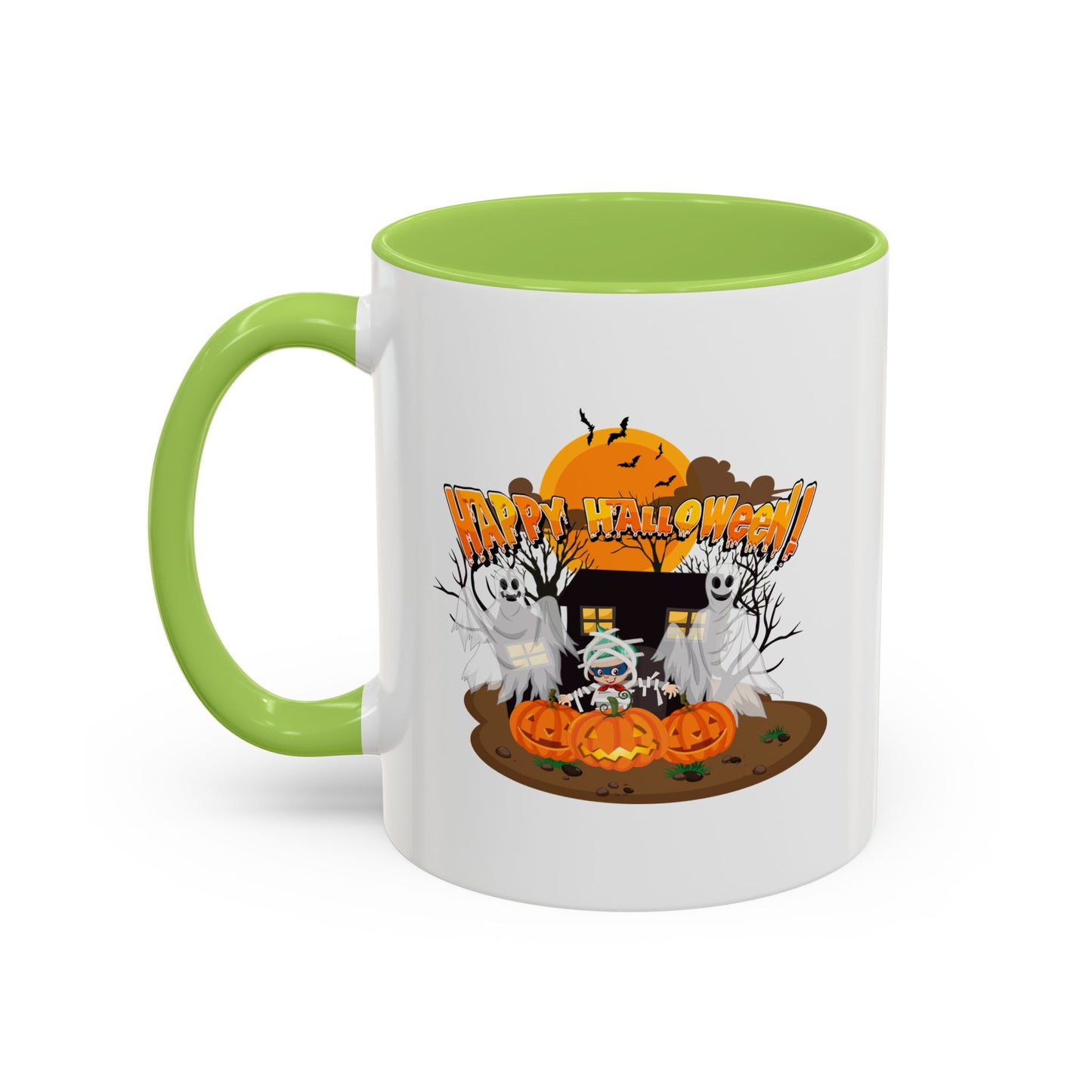 Accent Coffee Mug - Super kiddo with ghost